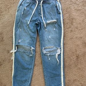 Garage elastic denim jeans